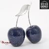 Cerise Double Décorative Esthel 41 cm Bleu Nuit - Home Edelweiss JA154