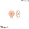 Boucles d'oreilles Ania Haie Coins argent 925° plaqué or rose14 carats E009-04R