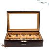 Coffret boite 10 montres, Friederich 1923 série Bond, marron 20084-3