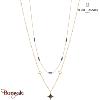 Collier Nebulia Pierre Lannier BJ26A0261 acier poli de couleur or
