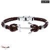 Bracelet Apollon cuir tressé et ancre Homme  HC-305