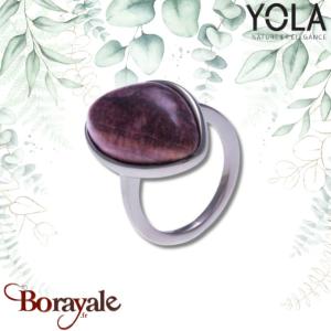 Bague jaspe rouge Collection Galet YOLA Taille 54