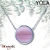 Collier Yola Nature Nacre Rose Acier poli IH-414
