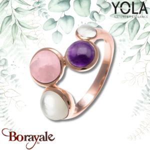 Bague Yola Nature Nature et élégance Acier plaqué IP rose IK-174-62