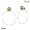 Boucles d'oreilles Yola Nature Nature et élégance Acier poli IK-546