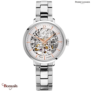 Montre PIERRE LANNIER Collection AUTOMATIC argenté métal automatique Femme