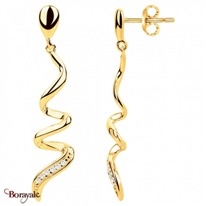 Boucles d'oreilles, Gemstar Brand Femme, collection Borayale plaqué Or