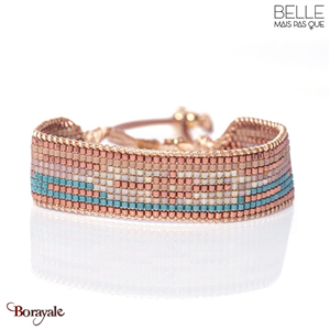 Bracelet Belle mais pas que, Golden Purple Sky, Perles de miyuki dorées à l'or f