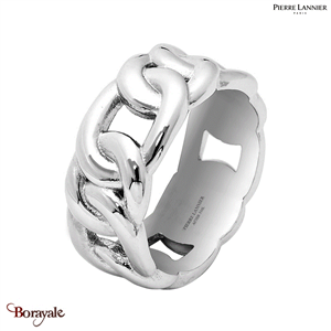 Bague Pierre Lannier Roxane acier argenté sans nickel BJ09A3105