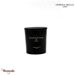 Bougie XL Cereria Molla Rose bulgare et bois Oud