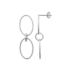 Boucles d'oreilles argent 925° rhodié Collection : Les essentielles