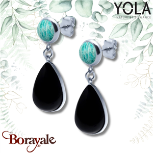 Boucles d'oreilles Yola Nature Goutte Acier poli IH-548