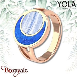 Bague Yola Nature Féminité Acier plaqué IP rose IK-184-54