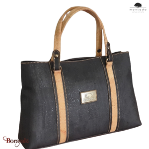 Sac à main en liège made in Portugal Montado Noir et naturel