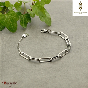 Bracelet en Acier doré Merveilles du monde
