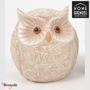 Chouette noisette Home Edelweiss collection : Senses 16 cm