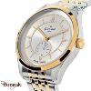 Montre Homme Orlam Echo cadran gris bracelet acier bicolore doré étanche 10 ATM
