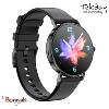 Montre TEKDAY Ronde connectée New 2025 unisexe boîtier argent, silicone noir 656