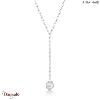 Collier Ania Haie Métal Crush argent 925° plaqué rhodium de haute qualité N017-0