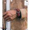 Bracelet PIG & HEN Gorgeous George Corail Rouge - Bleu Marine Noir Taille : M (1