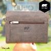 Portefeuille Bear Design en Cuir de vachette brut Brut Collection : brut