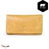 Portefeuille Bear Design en Cuir de vachette lavé Tabac Collection : Lavato