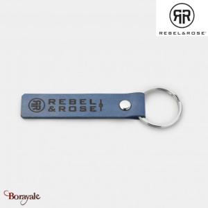 Porte clé Rebel & Rose Collection : Bleu marine Longueur totale 11 cm RR-025-I