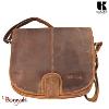 Sac bandoulière KASZER collection Wyoming brun naturel moyen 20602-C6