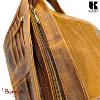 Sac bandoulière KASZER collection Wyoming brun naturel moyen 20602-C6