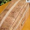 Trousse de toilette 25 cm en liège , série: basic, Montado naturel foncé