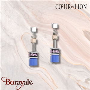 Nuance: 0740, Boucles d'oreilles Géo cubes par Cœur de Lion