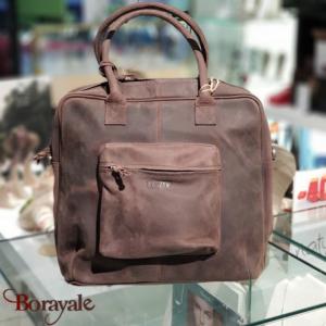 Sac de voyage - sport Kaszer collection Kansas en cuir de buffle marron 21208-C6