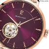 Montre PIERRE LANNIER Collection AUTOMATIQUE doré rose milanais Femme
