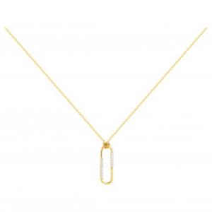 Collier, Gemstar Brand Femme, collection plaqué Or