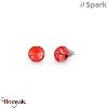 Boucles d'oreilles SPARK With EUROPEAN CRYSTALS  : Sweet Candy 6mm - Padparadsch