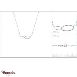 Collier argent 925° rhodié Collection : Les essentielles