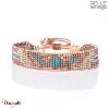 Bracelet Belle mais pas que, Golden Purple Sky, Perles de miyuki dorées à l'or f