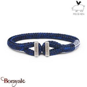 Bracelet PIG & HEN Icy Ike Bleu Marine - Bleu Cobalt  Acier Taille : L (20cm)
