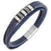 Bracelet All Blacks bijoux Homme acier et cuir 682289