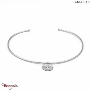 Coins, Collier Argent plaqué rhodium ANIA-HAIE C009-01H