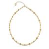 Collier Spark Rose cristal autrichien sur argent doré G0383C