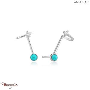 Turning Tide, Bague oreilles Argent plaqué rhodium  ANIA-HAIE E027-03H