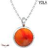 Collier Yola Nature Cornaline Acier poli IH-401
