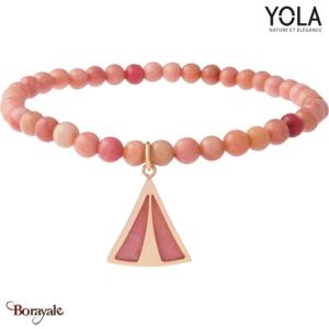 Bracelet Rhodonite, Collection: Nature et élégance YOLA