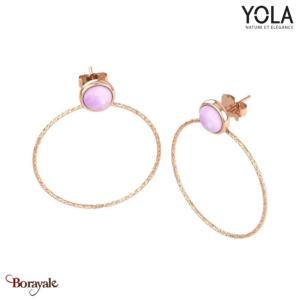 Boucles d'oreilles Améthyste, Collection: Nature et élégance YOLA