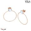 Boucles d'oreilles Yola Nature Nature et élégance Acier plaqué IP rose IK-557