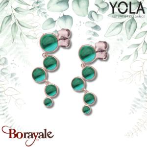 Boucles d'oreilles Yola Nature Nature et élégance Acier plaqué IP rose IK-572