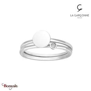 Bague La Garçonne Diamant Etats d'âme argent 20100032-50