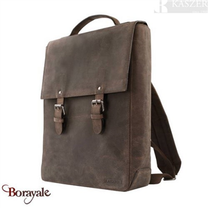 Sac à dos Kaszer collection Wyoming en cuir de vachette pleine fleur brut 20661-