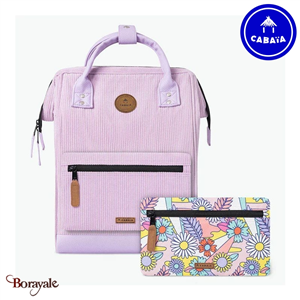 Sac à dos Cabaïa Adventurer + 2 poches, Genève, Medium en Velours recyclé
